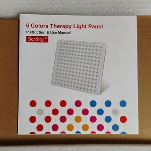 NEW 6-Color LED Therapy Light Panel – Red, Blue, Yellow, Pink, Orange & White